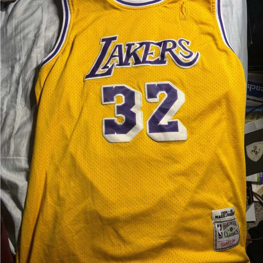 Magic Johnson 1984-85 Hardwood Classics Lakers Jersey